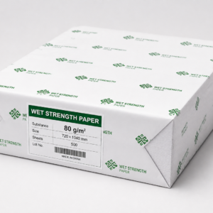 Этикеточная бумага WET STRENGTH Paper 80 г/м², 72×104 см — влагостойкая и щелочностойкая. Цена за пачку.